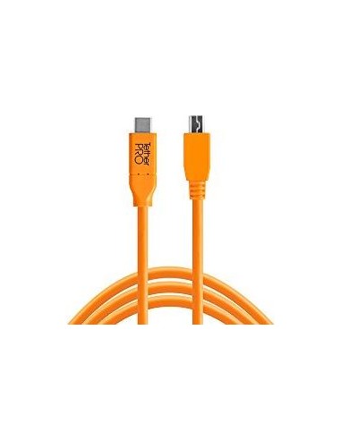 Tether Tools USB-C to 2.0 Mini B 5-Pin 4,60m orange