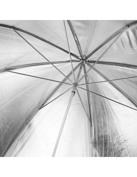 walimex Reflex Umbrella black/silver   2 lay, 109cm