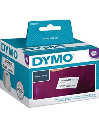 Dymo Removable White name badge 89mm x 41mm / 300 labels   11356