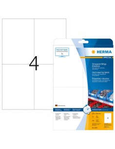 Herma Hardwearing Labels 105x148 25 Sheets DIN A4 100...
