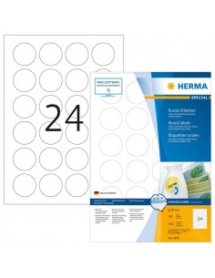 Herma Removable Round Labels  40 100 Sheet DIN A4 2400...