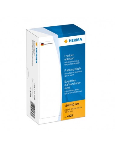 Herma Franking Labels     130x40 500 pcs. double             4328