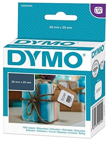 Dymo Square Multipurpose Labels 25 x 25 mm, 750 pcs.