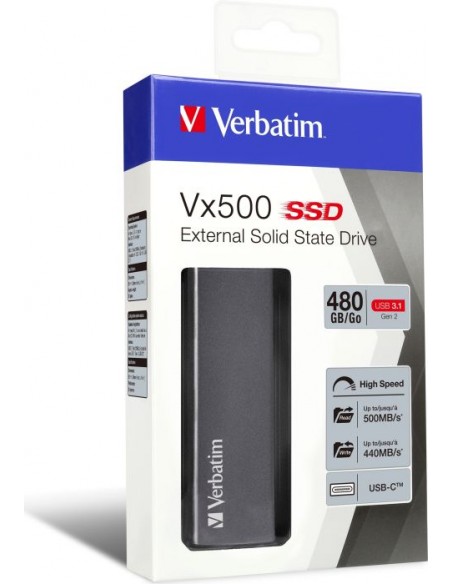 Verbatim Store n Go Vx500  480GB SSD USB 3.1