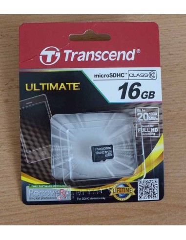Transcend microSDHC         16GB Class 10