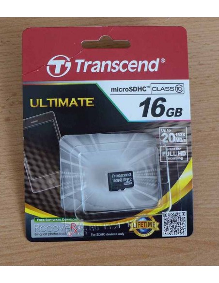 Transcend microSDHC         16GB Class 10