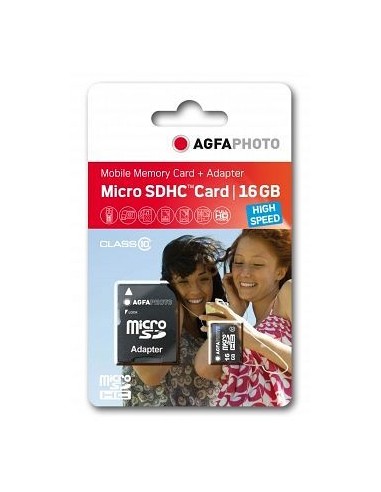 AgfaPhoto MicroSDHC UHS-I   16GB High Speed Class 10 U1 + Adapter