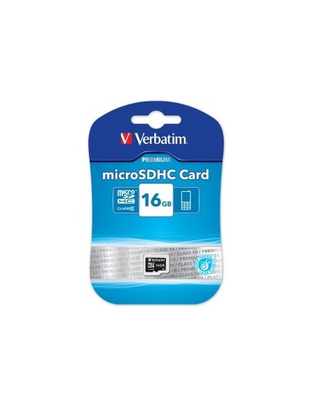 Verbatim microSDHC          16GB Class 10 UHS-I