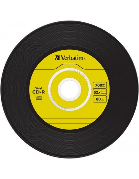 1x10 Verbatim CD-R 80 / 700MB 52x Speed, Vinyl Surface, Slim