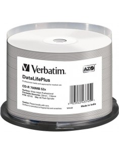 1x50 Verbatim CD-R 80 / 700MB 52x white wide printable...