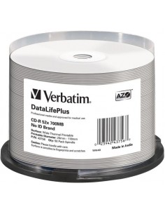 1x50 Verbatim CD-R 80 / 700MB 52x white wide thermal...