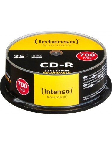 1x25 Intenso CD-R 80 / 700MB 52x Speed, Cakebox Spindle
