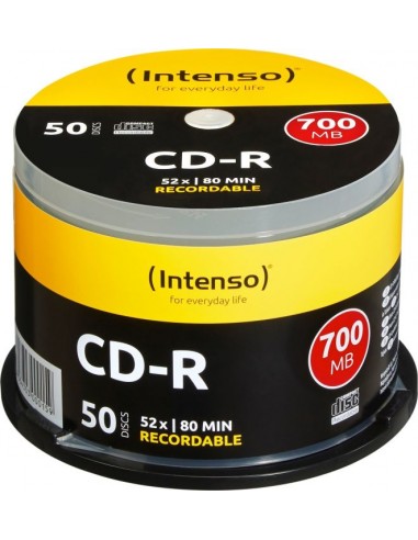 1x50 Intenso CD-R 80 / 700MB 52x Speed, Cakebox
