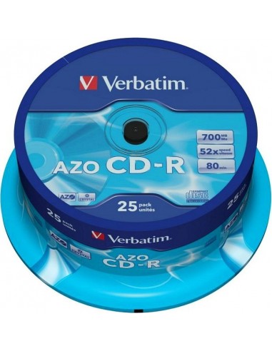 1x25 Verbatim Data Life Plus CD-R 80, 52x Speed, cake box