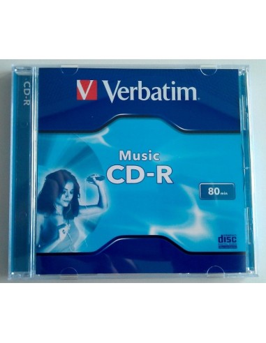 1x10 Verbatim CD-R 80 / 700MB Audio Color  Live...