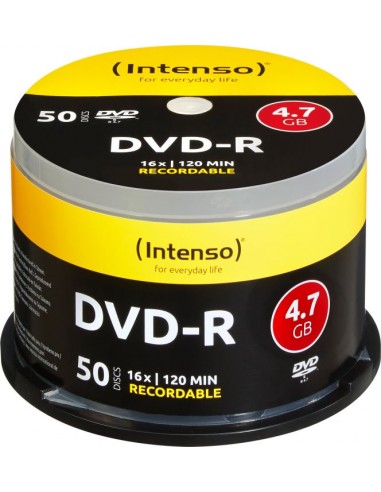 1x50 Intenso DVD-R 4,7GB 16x Speed, Cakebox