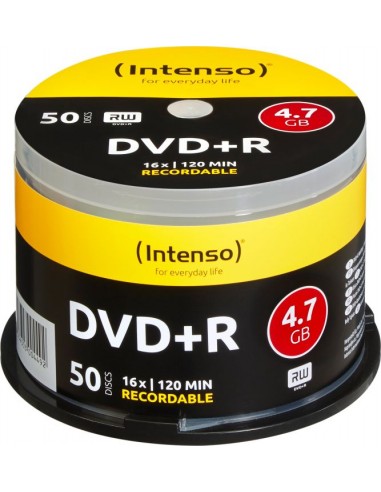 1x50 Intenso DVD+R 4,7GB 16x Speed, Cakebox