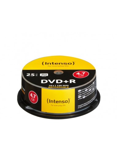 1x25 Intenso DVD+R 4,7GB 16x Speed, Cakebox