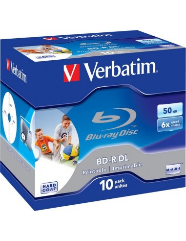 1x10 Verbatim BD-R Blu-Ray 50GB 6x Speed...