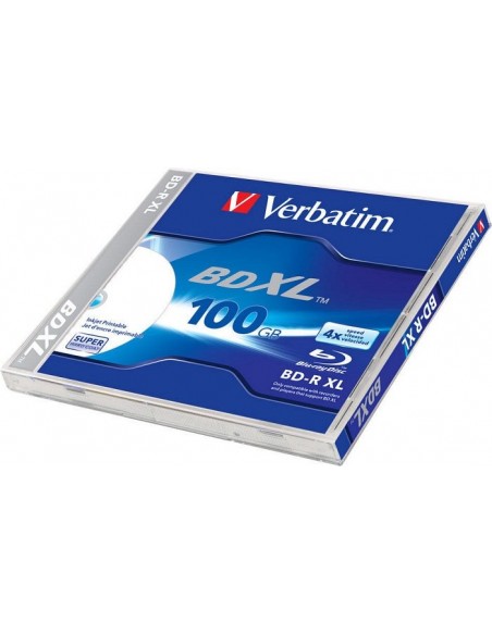 1x5 Verbatim BD-R Blu-Ray 100GB 4x Speed wide printable JC