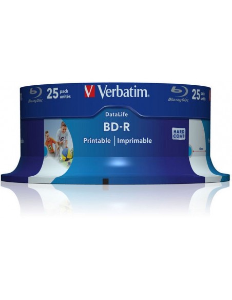 1x25 Verbatim BD-R Blu-Ray 25GB 6x Speed DL Wide Printable CB