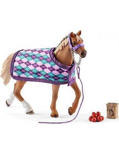 Schleich Horse Club        42360 English Thoroghbred with blanket