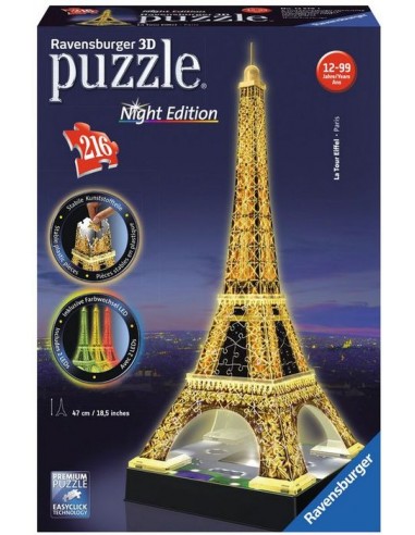 Ravensburger 3D Puzzle Eiffel Tower Night Edition