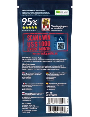 Arctic MX-2 thermal compound Edition 2019 - 8g