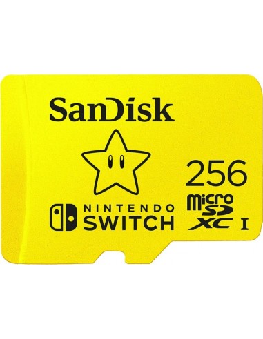 SanDisk Nintendo Switch 256 GB microSDHC, Memory Card (SDSQXAO-256G-GNCZN)