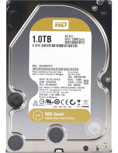 Gold 1TB hard drive