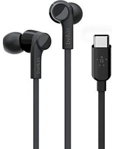 Belkin Rockstar In-Ear Headphone USB-C Connector bl....