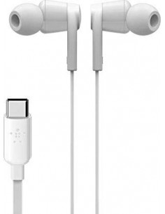 Belkin Rockstar In-Ear Headphone USB-C Connector wh....