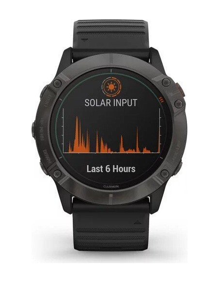 Garmin fenix 6X Solar Titanium DLC black/grey