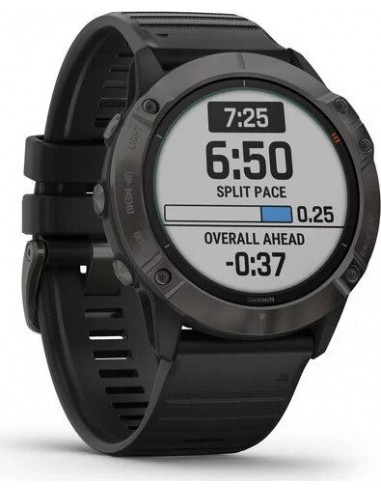 Garmin fenix 6X Solar Titanium DLC black/grey