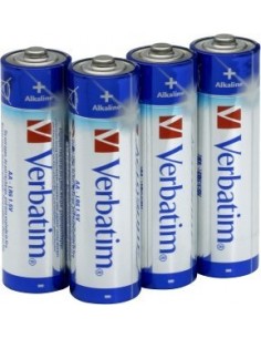 1x4 Verbatim Alkaline Battery Mignon AA LR6