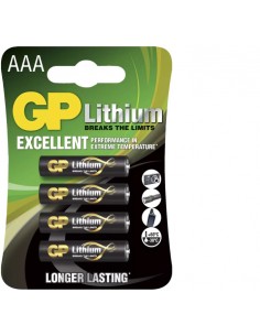 1x4 GP Lithium Micro 1,5V AAA                   07024LF-C4