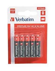 1x10 Verbatim Alkaline battery Micro AAA LR 03...