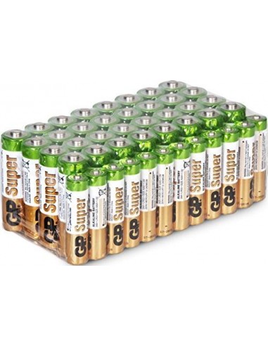 1x40 GP Super Alkaline AAA Micro Batteries PET Box 03024AB40