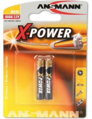 1x2 Ansmann Alkaline AAAA X-Power                1510-0005