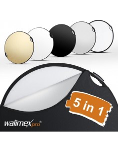 walimex 5in1 Foldable Reflector wavy comfort 80cm with...