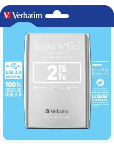 Verbatim Store n Go 2,5      2TB USB 3.0 silver