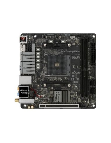 ASRock Fatal1ty Gaming B450-ITX / ac, motherboard (90-MXB870-A0UAYZ)