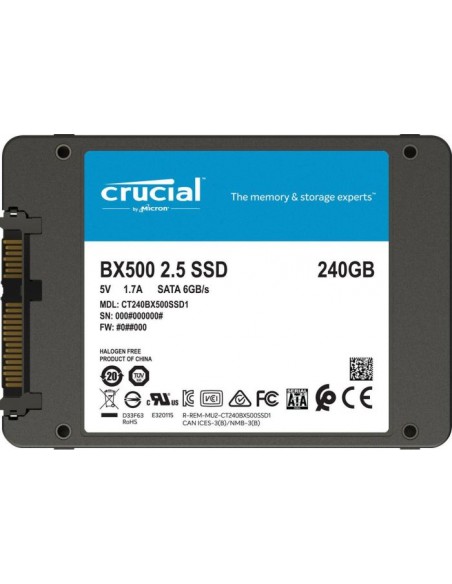 Crucial BX500 240 GB Solid State Drive (CT240BX500SSD1)