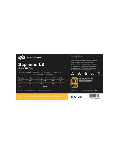 Supremo L2 Gold 550W V2 PC Power Supply