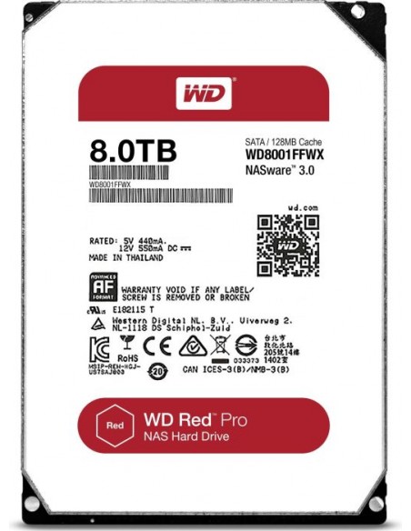 WD Red Pro 8TB, hard drive (WD8003FFBX)