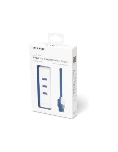 3-port USB 3.0 Hub - Gigabit Ethernet adapter,...