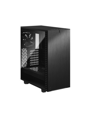 Define 7 Compact Black TG Dark Tint, tower case