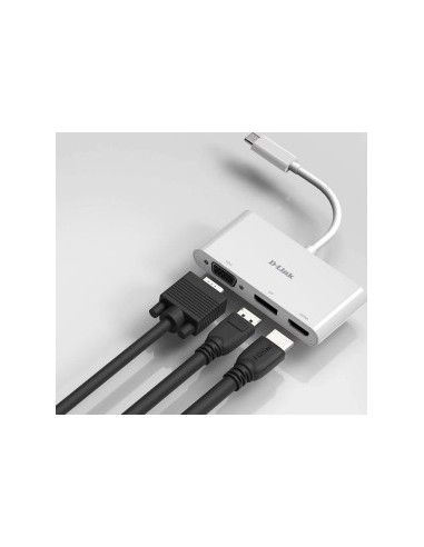 DUB-V310 3-in-1 USB-C video adapter with HDMI -...
