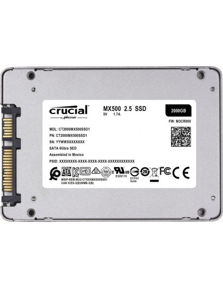 Crucial MX500 2 TB Solid State Drive (CT2000MX500SSD1)