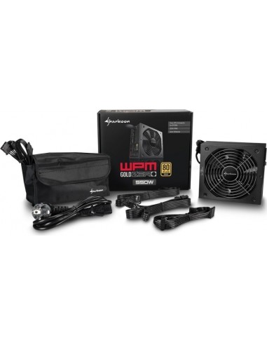 Sharkoon WPM Gold ZERO 550W, PC Power Supply...